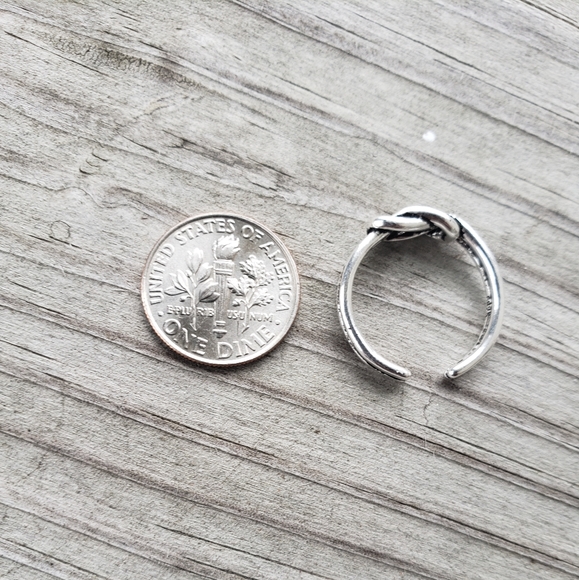 💎❤Sterling silver love knot ring - Picture 4 of 4